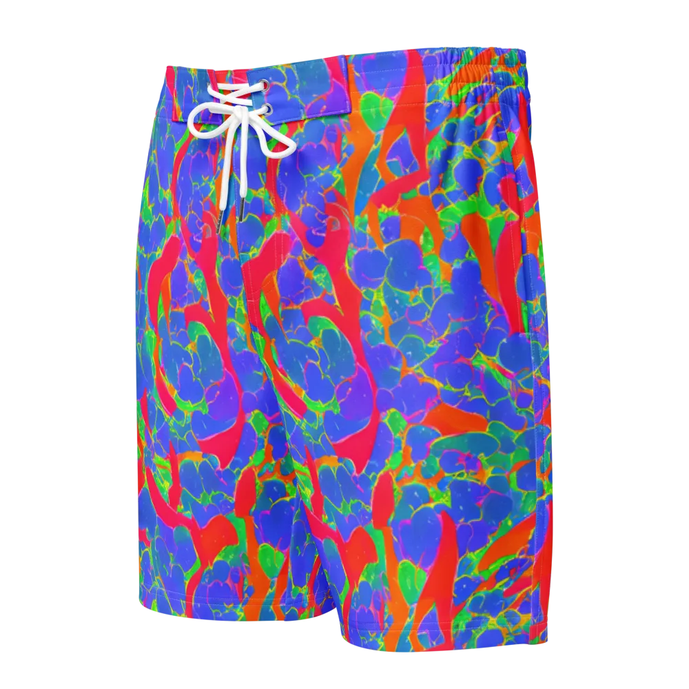 Ultraviolet Shards on Men's Board Shorts — Front