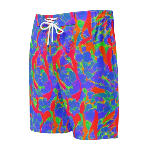Ultraviolet Shards on a Men's Board Shorts