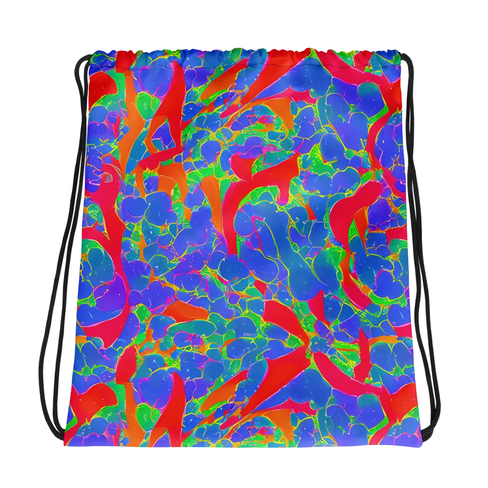 Ultraviolet Shards on Drawstring Bag — Photo