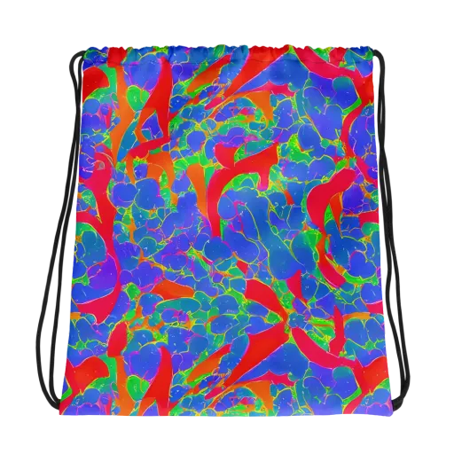 Ultraviolet Shards on a Drawstring Bag