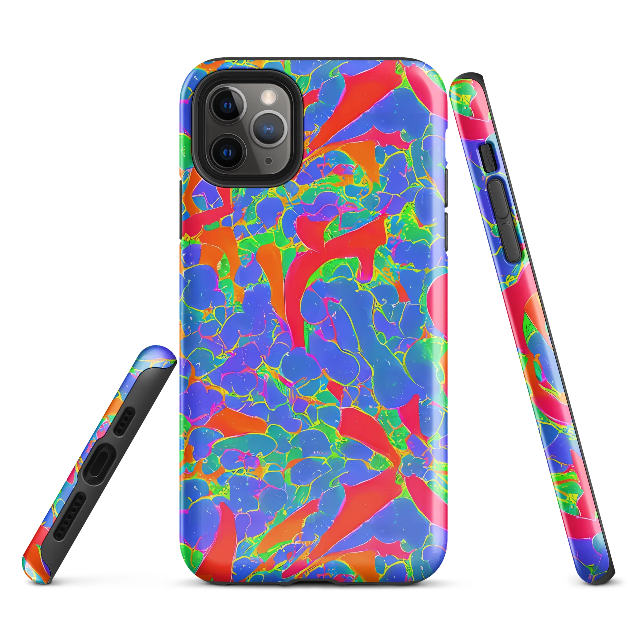 Ultraviolet Shards on Tough Case for iPhone® — Front
