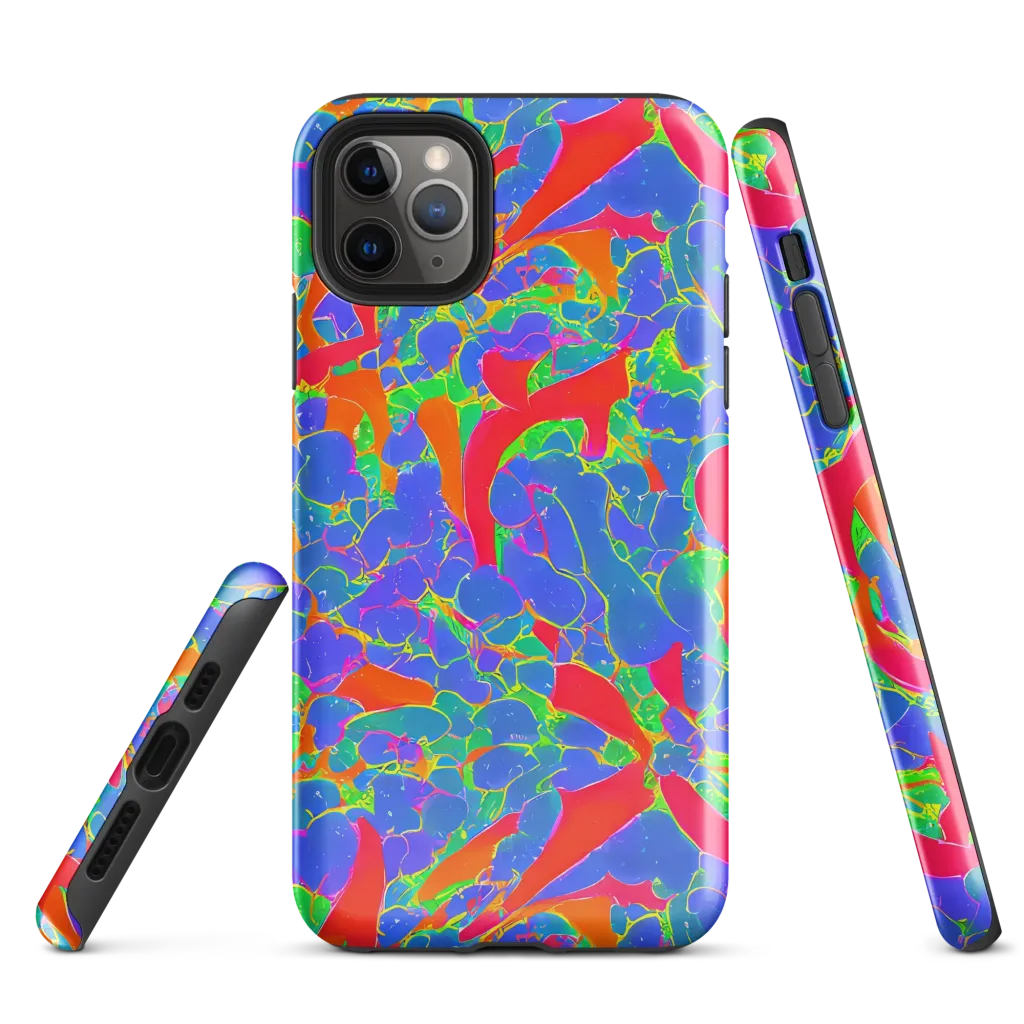 Ultraviolet Shards on Tough Case for iPhone® — Front