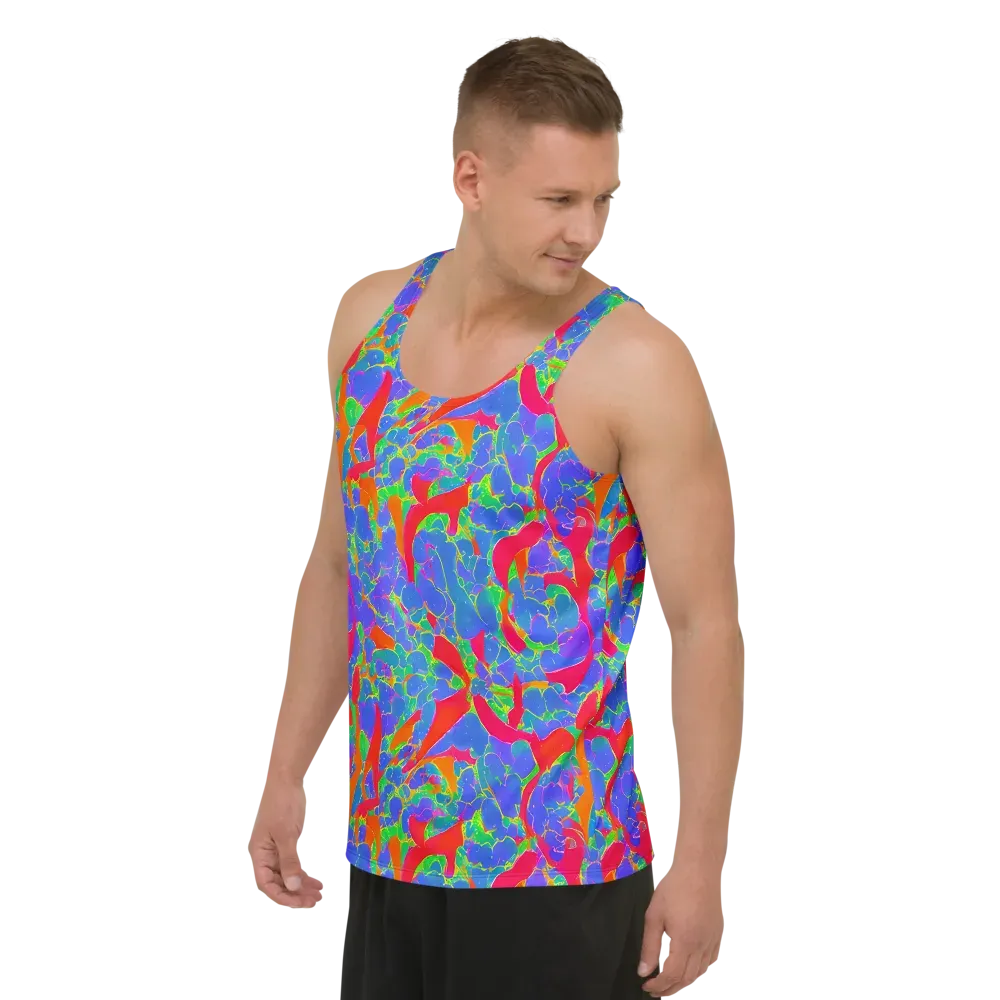 Ultraviolet Shards on Men's Tank Top — Left Front