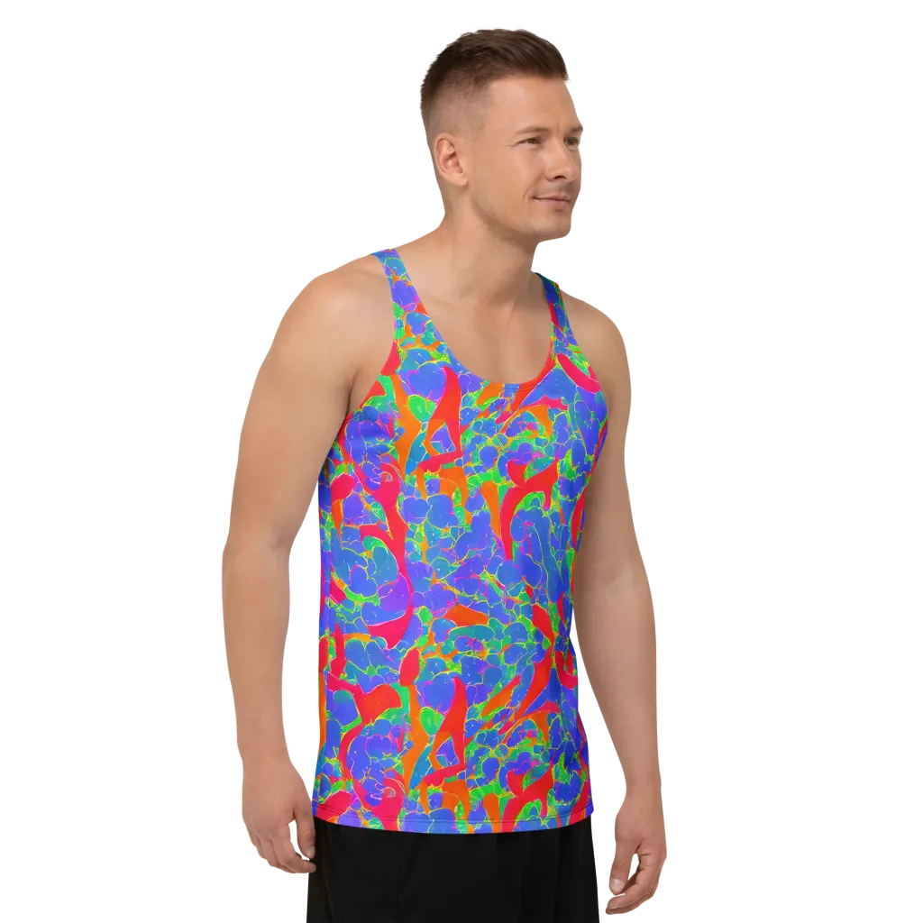 Ultraviolet Shards on Men's Tank Top — Right Front