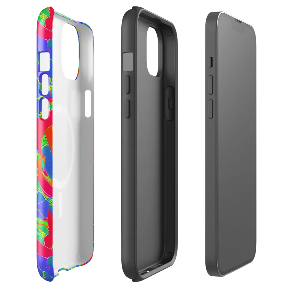 Ultraviolet Shards on MagSafe Tough Case for iPhone® — Front