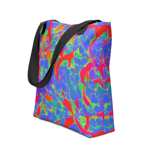 Ultraviolet Shards on a Tote Bag