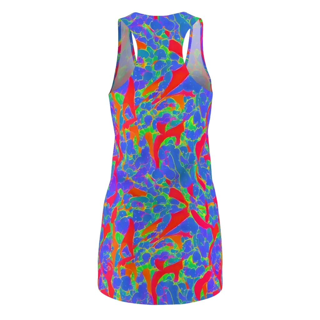 Ultraviolet Shards on Racerback Dress — Back