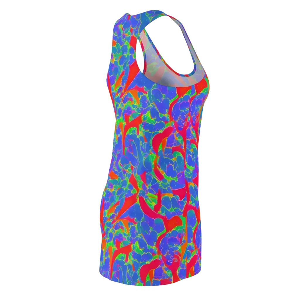 Ultraviolet Shards on Racerback Dress — Back Side