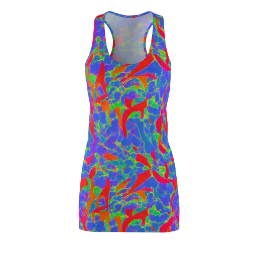 Ultraviolet Shards on a Racerback Dress