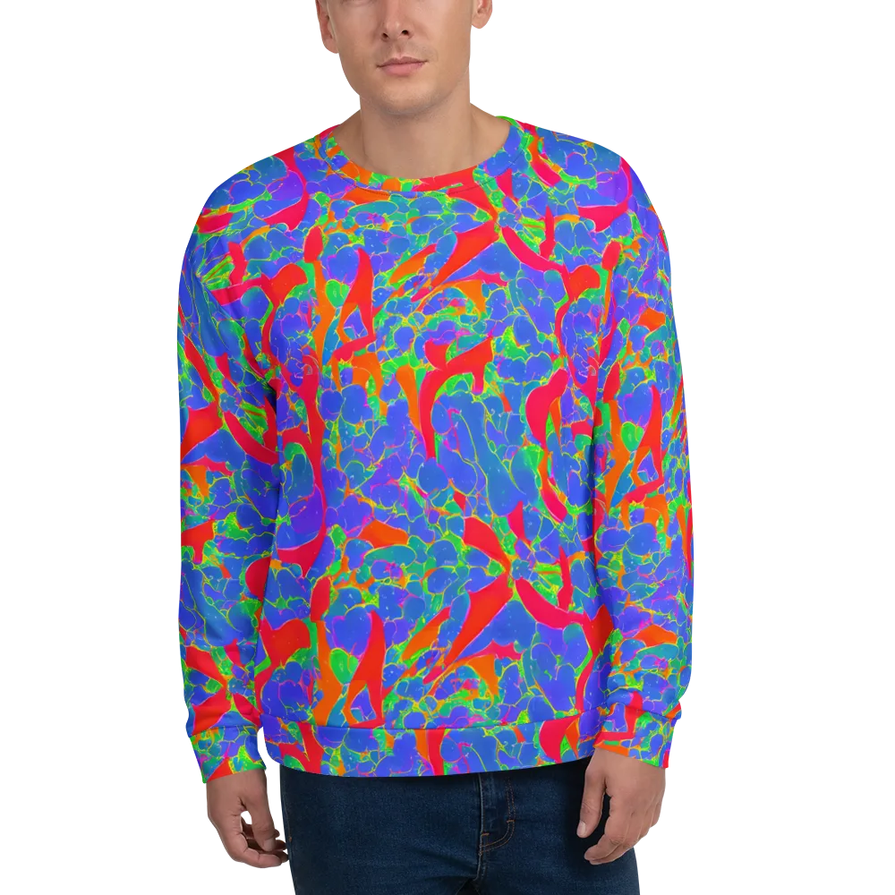 Ultraviolet Shards on Sweatshirt — Front