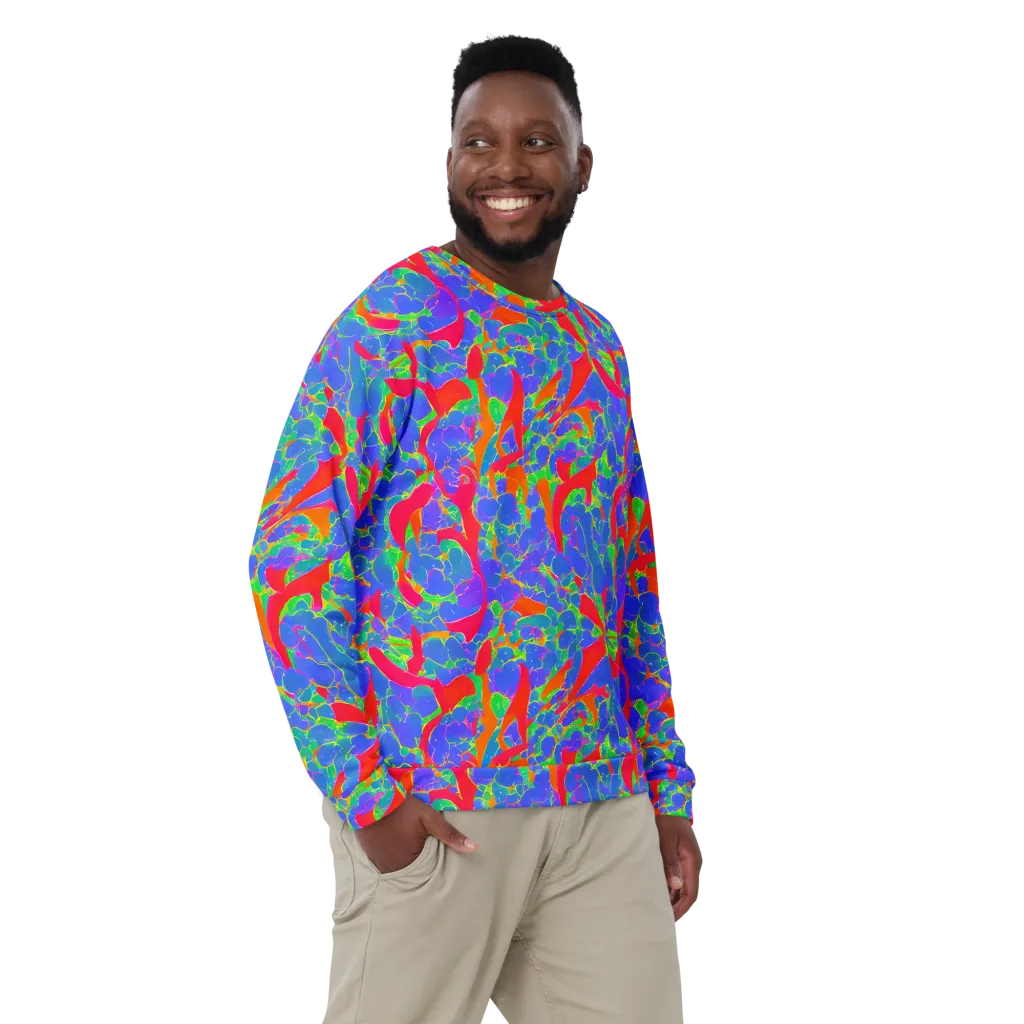 Ultraviolet Shards on Sweatshirt — Front