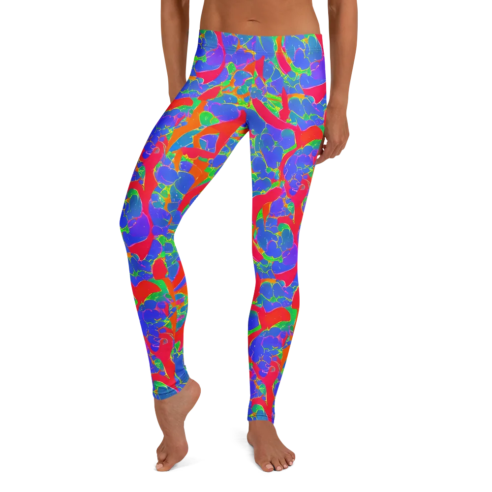 Ultraviolet Shards on Leggings — Front
