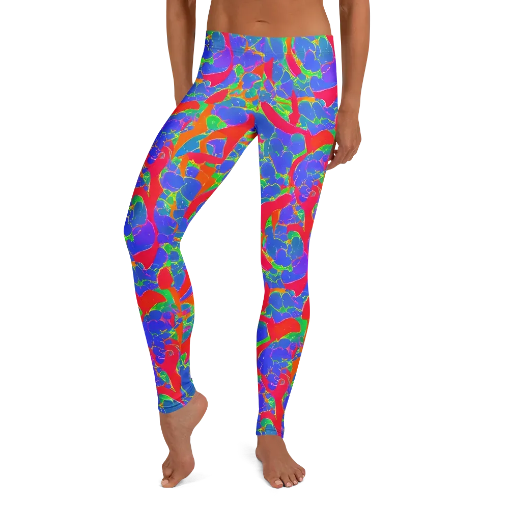 Ultraviolet Shards on Leggings — Front