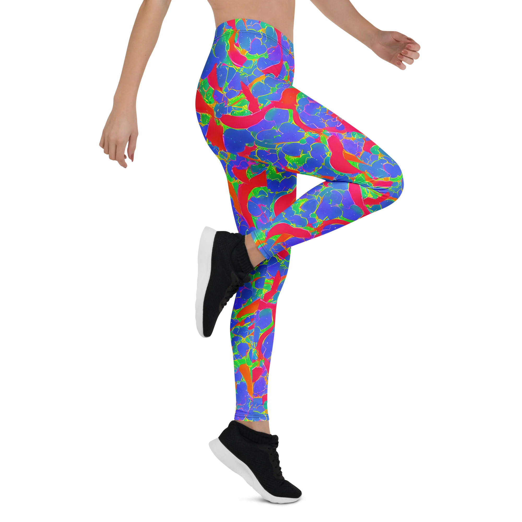 Ultraviolet Shards on Leggings — Right