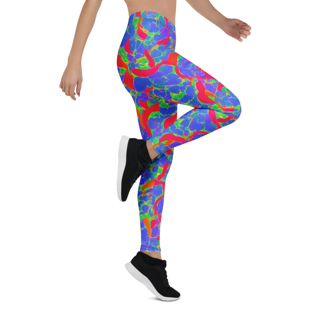 Ultraviolet Shards on Leggings — Right