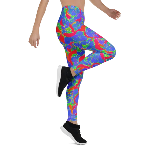 Ultraviolet Shards on a Leggings