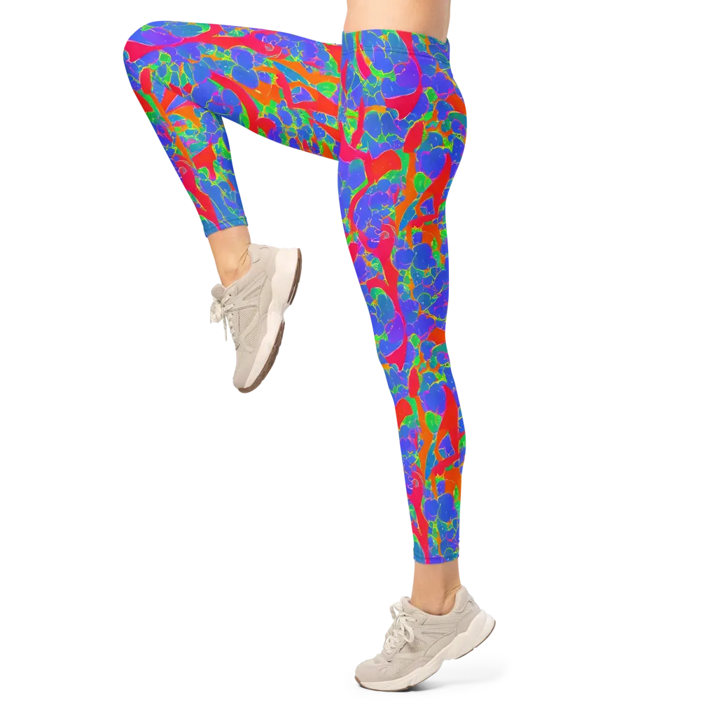 Ultraviolet Shards on Leggings — Left