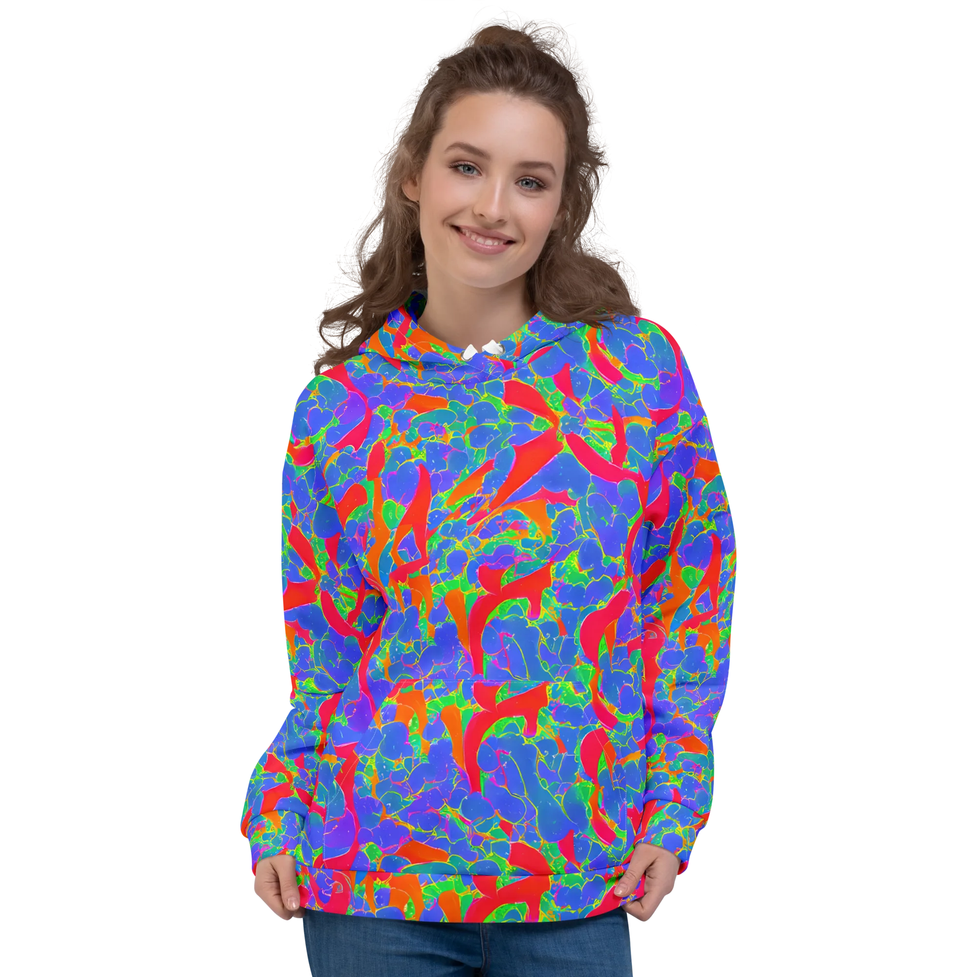Ultraviolet Shards on Hoodie — Front