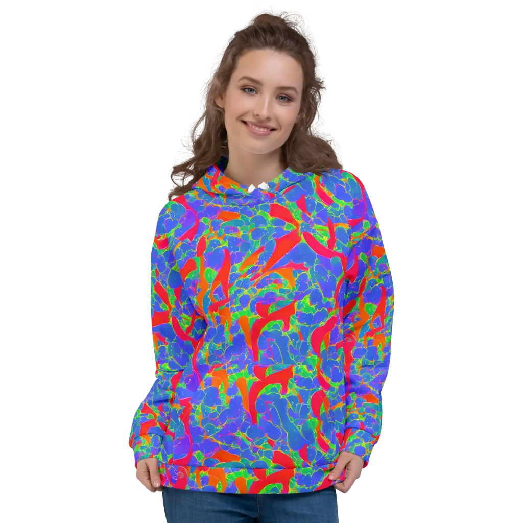 Ultraviolet Shards on Hoodie — Front