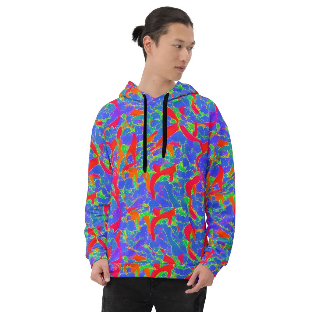 Ultraviolet Shards on Hoodie — Front