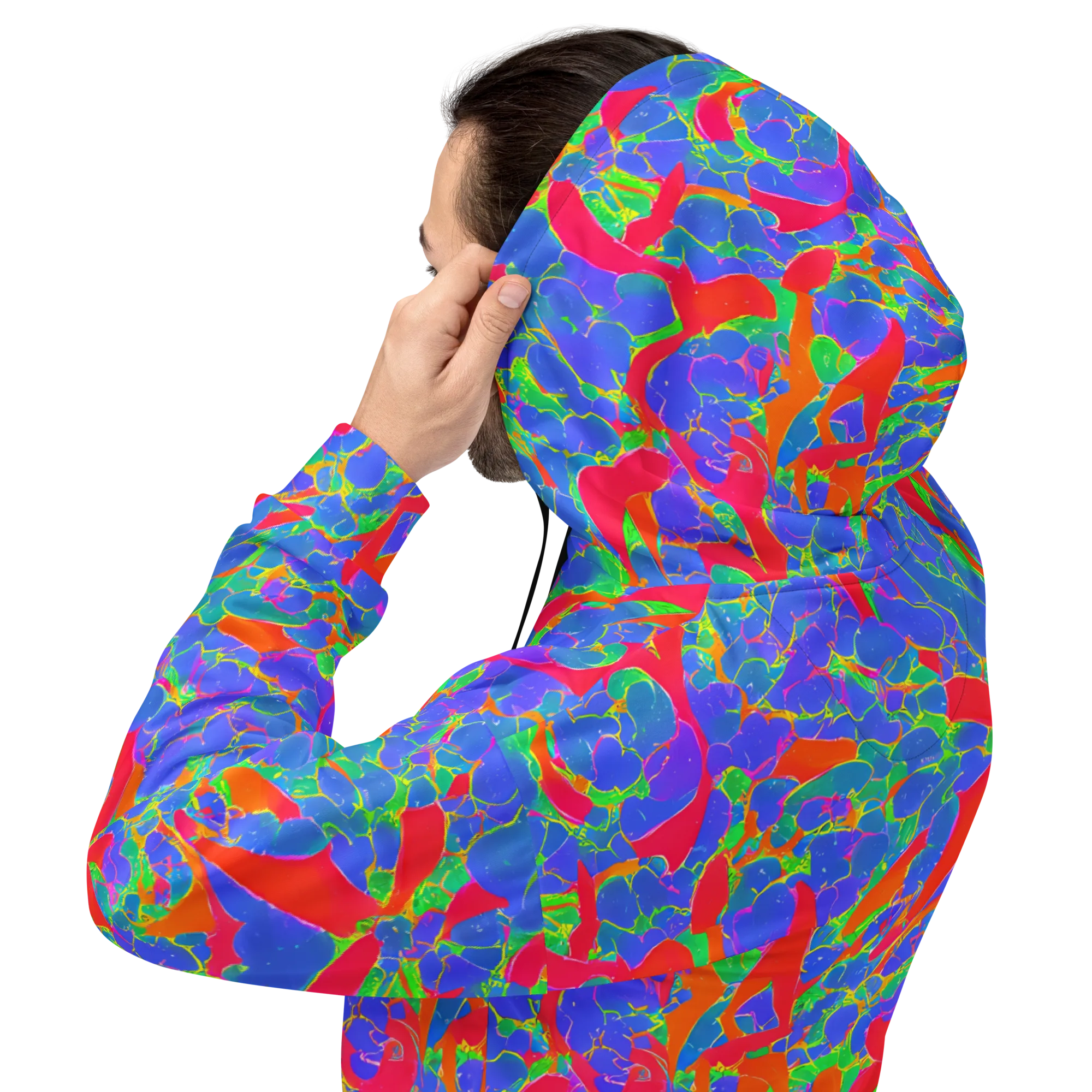 Ultraviolet Shards on Hoodie — Back