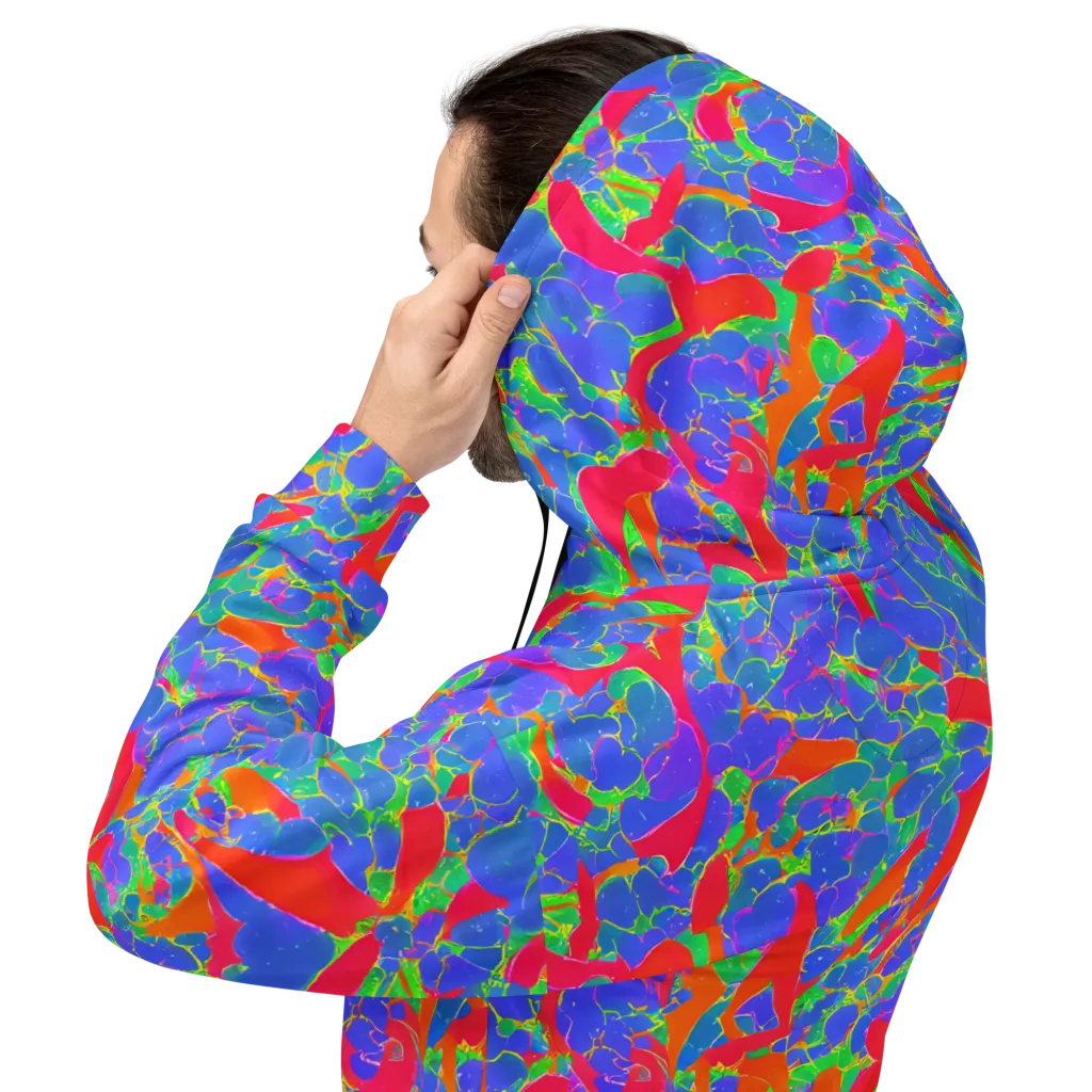 Ultraviolet Shards on Hoodie — Back
