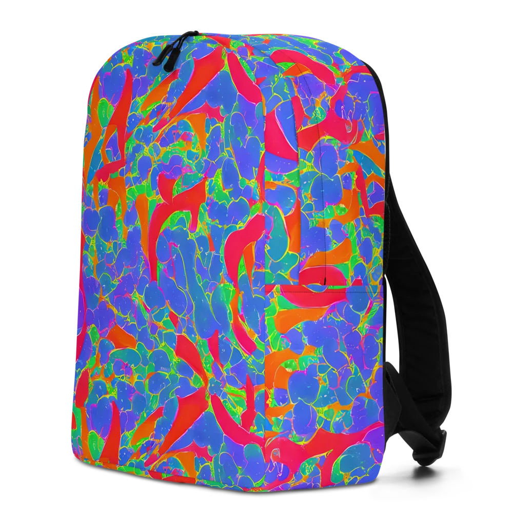 Ultraviolet Shards on Minimalist Backpack — Left