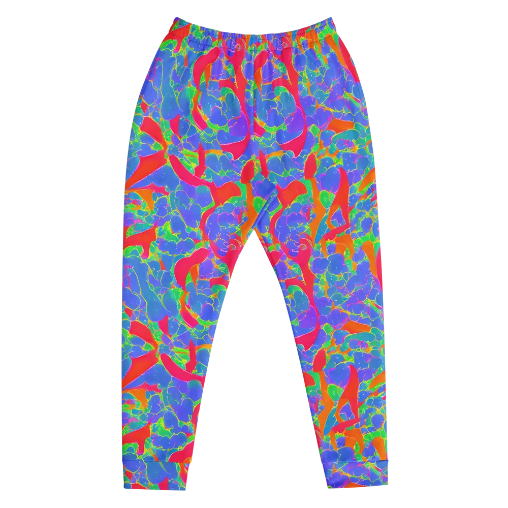 Ultraviolet Shards on Men's Joggers — Front