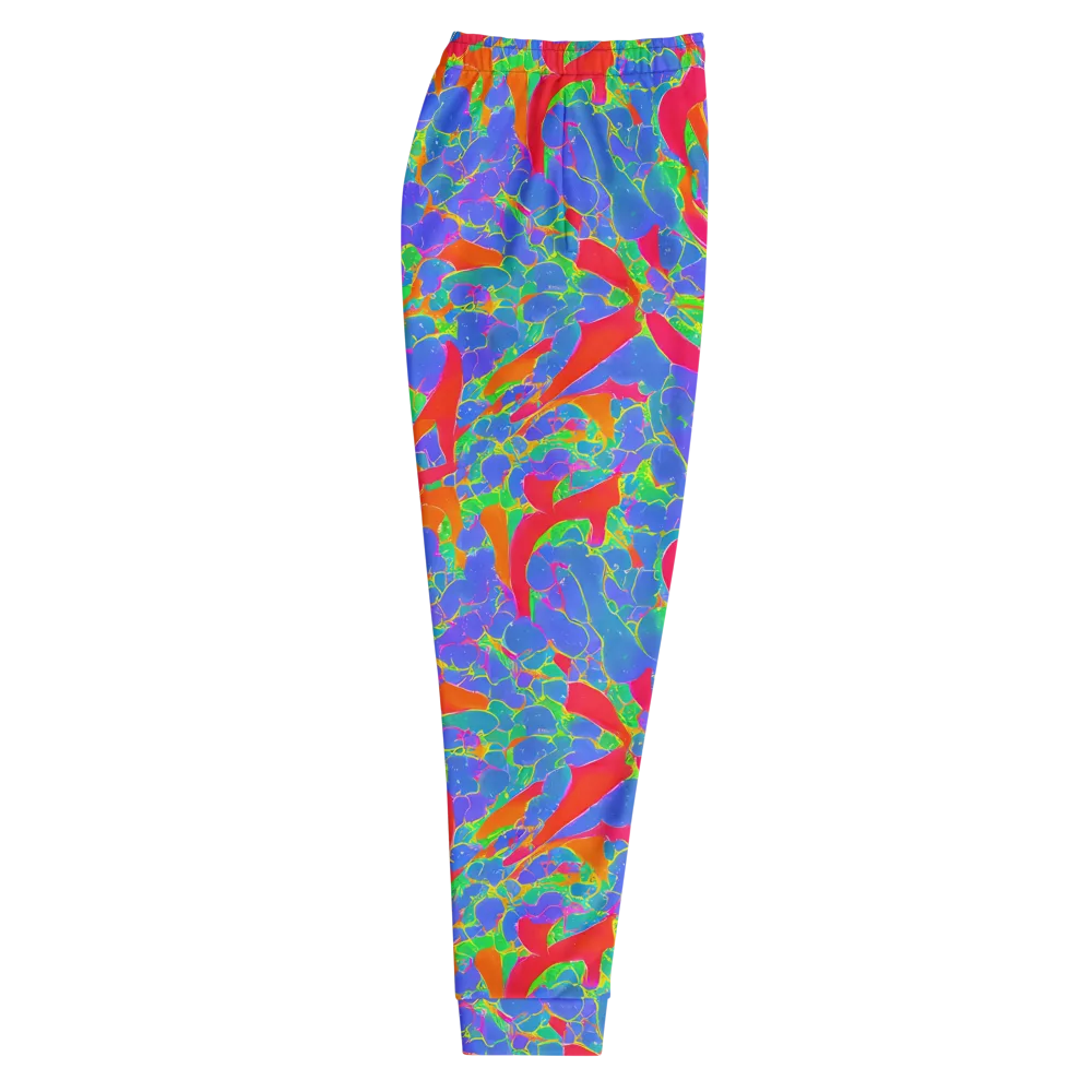 Ultraviolet Shards on Men's Joggers — Right