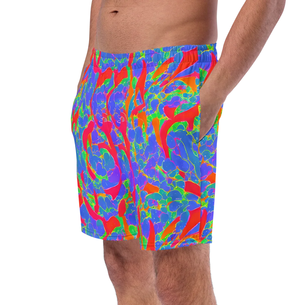 Ultraviolet Shards on Swim Trunks — Left Front