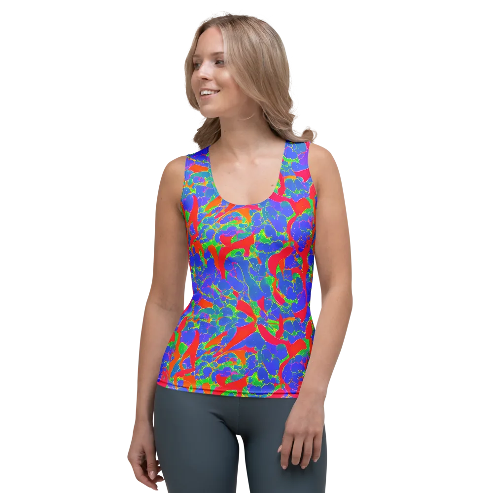 Ultraviolet Shards on Women's Tank Top — Front