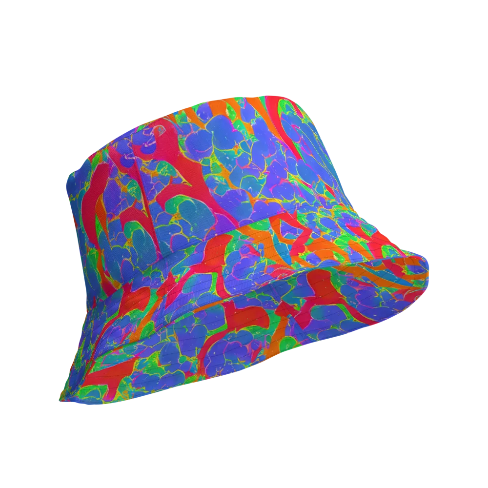 Ultraviolet Shards on Reversible Bucket Hat — Product details Outside