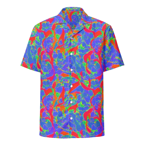 Ultraviolet Shards on a Button Shirt