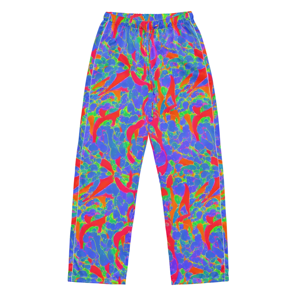 Ultraviolet Shards on Women's Pajama Pants — Front