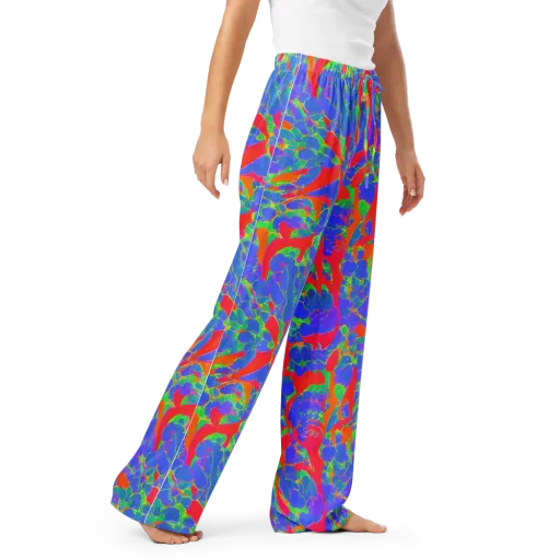 Ultraviolet Shards on a Women's Pajama Pants