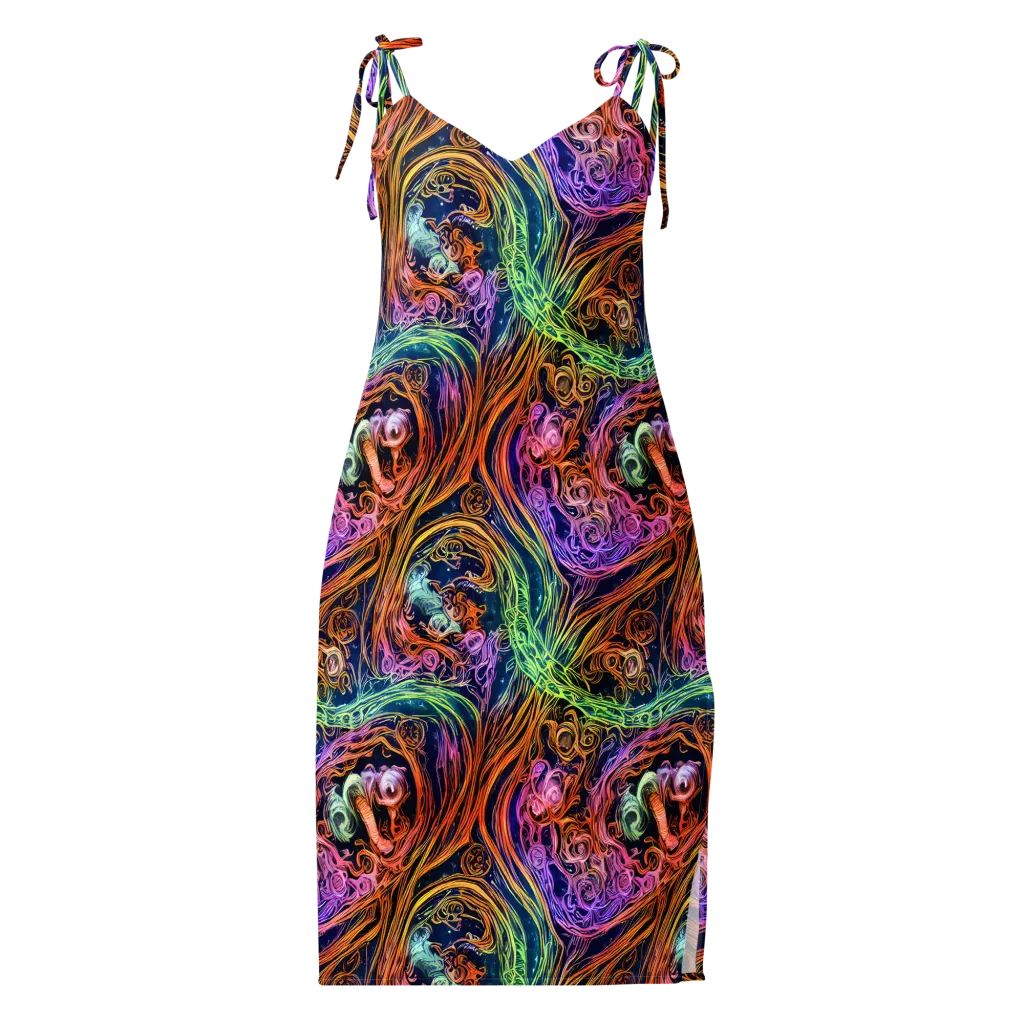 Nightfire Swirl on Slip Dress — Front