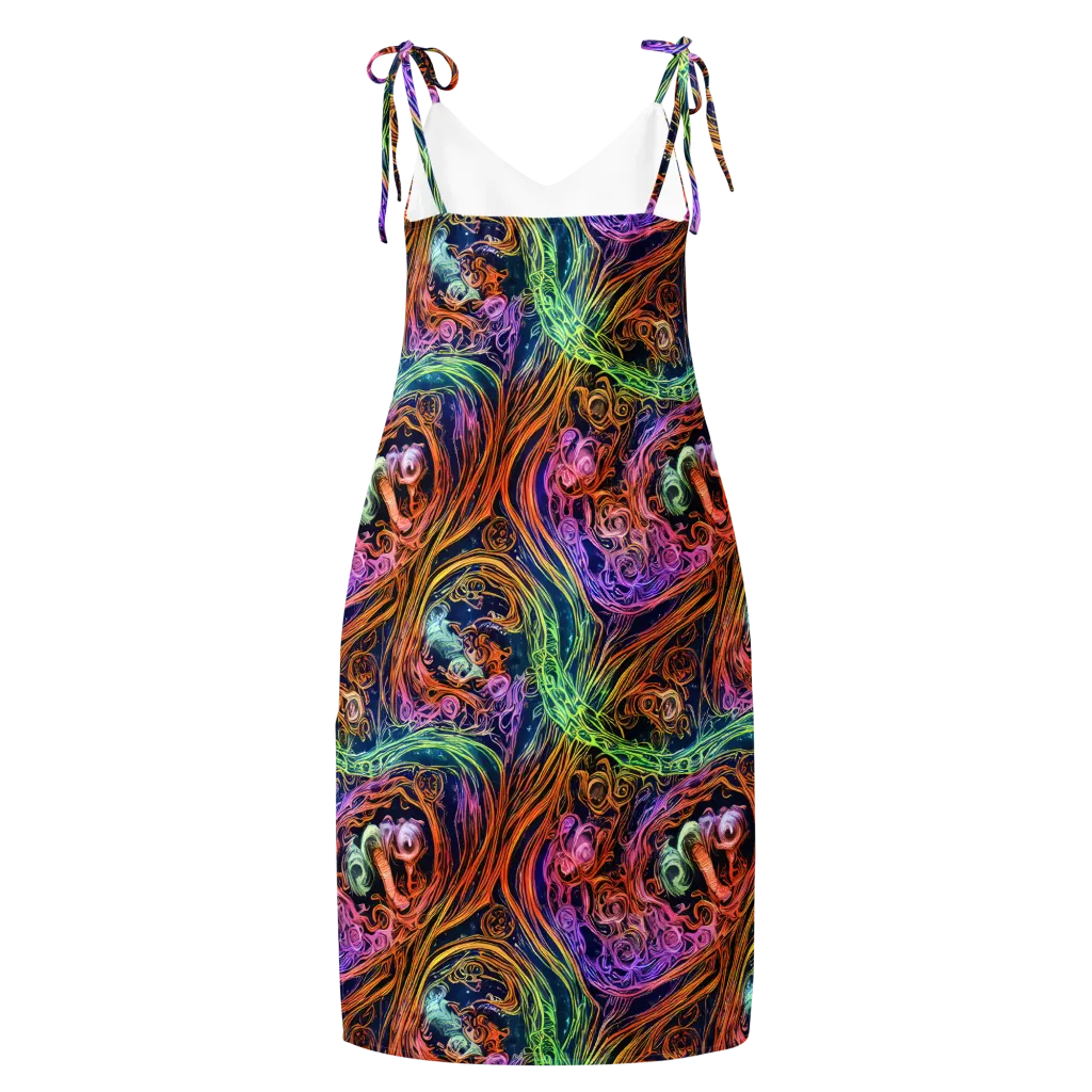 Nightfire Swirl on Slip Dress — Back