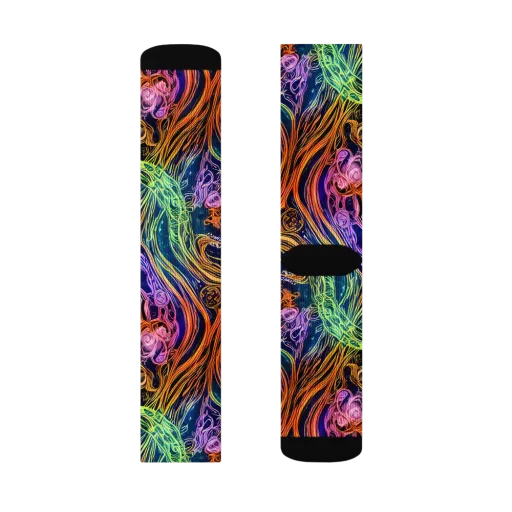 Nightfire Swirl on a Socks