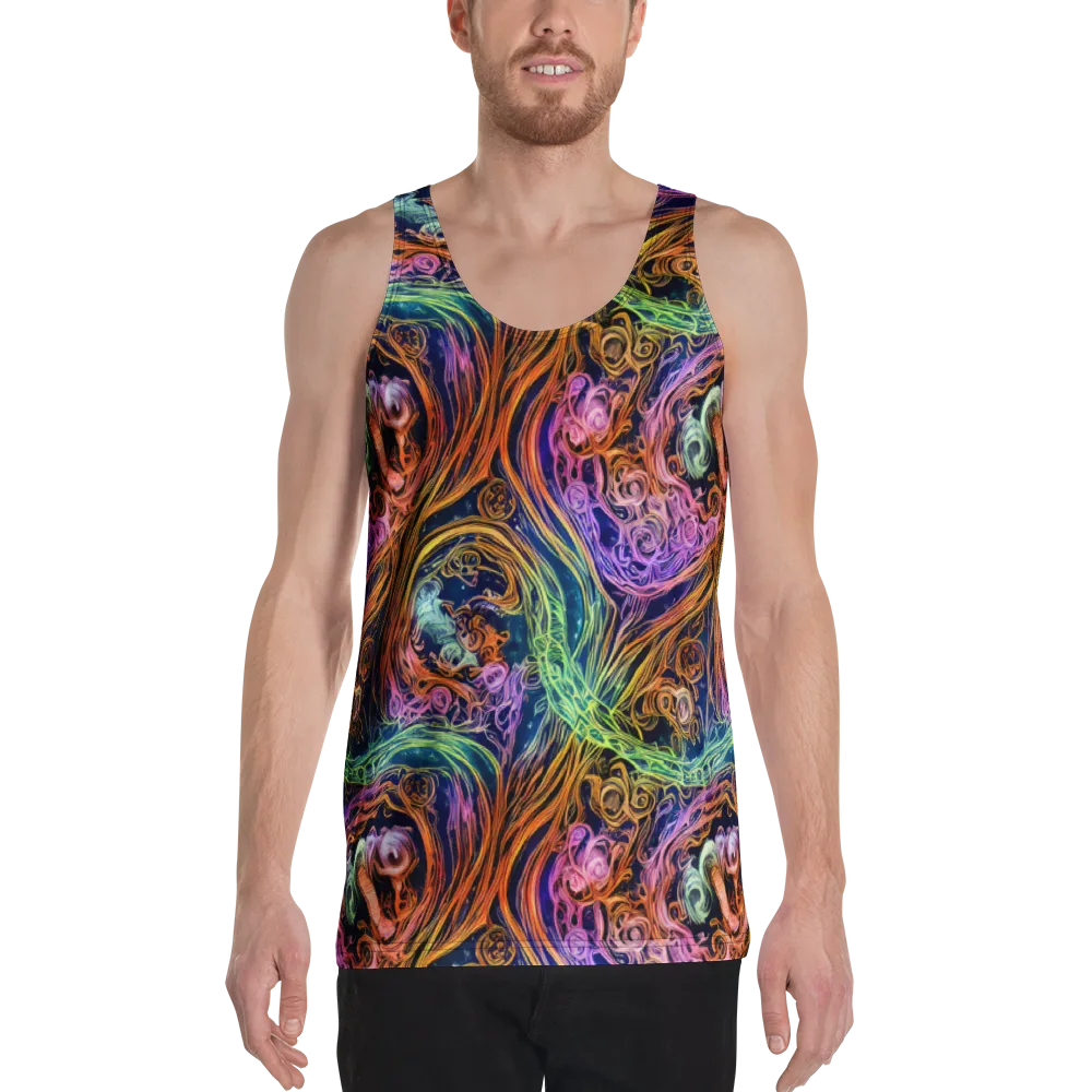 Nightfire Swirl on Men's Tank Top — Front