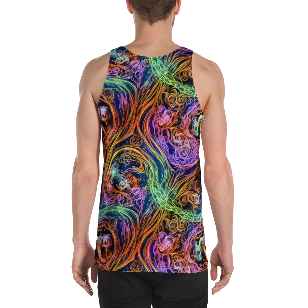 Nightfire Swirl on Men's Tank Top — Back