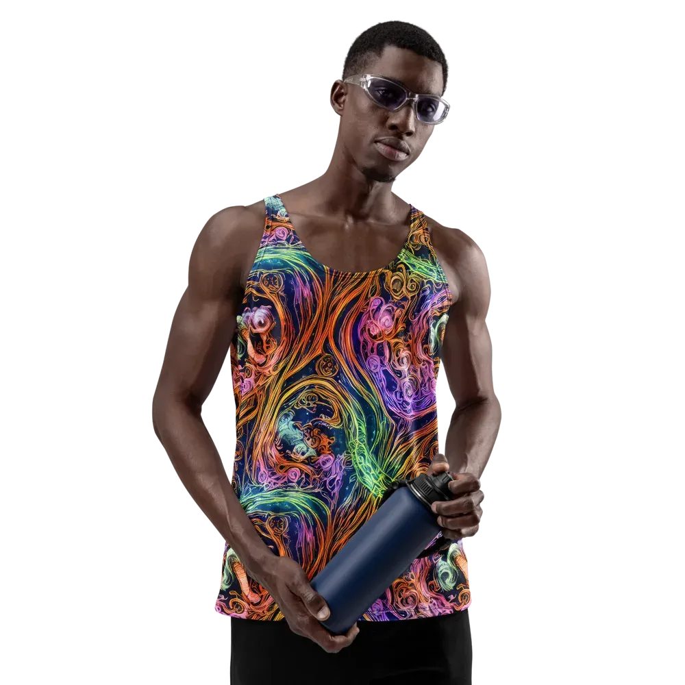 Nightfire Swirl on Men's Tank Top — Front