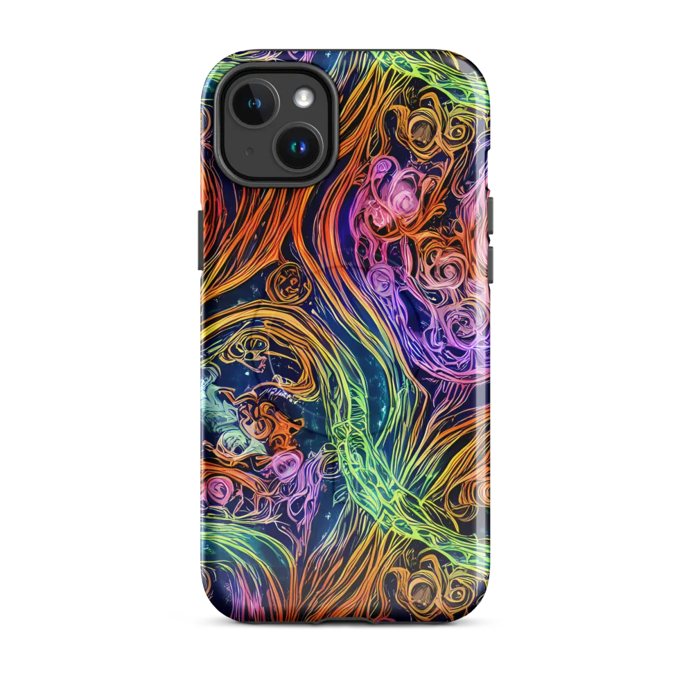 Nightfire Swirl on MagSafe Tough Case for iPhone® — Front