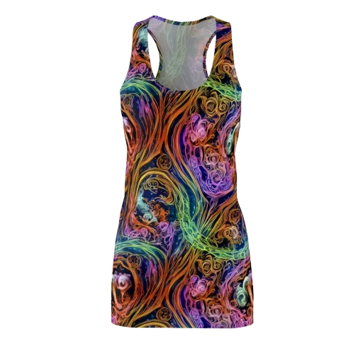Nightfire Swirl on a Racerback Dress