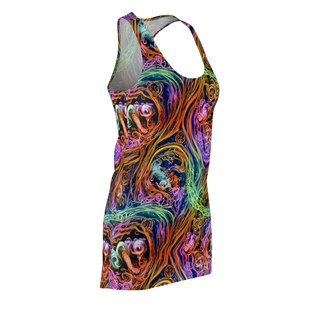 Nightfire Swirl on Racerback Dress — Front Side