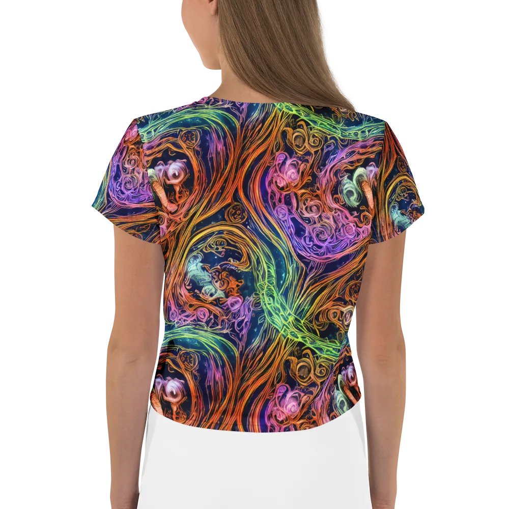 Nightfire Swirl on Crop Tee — Back