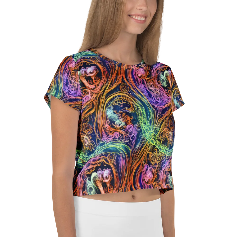 Nightfire Swirl on Crop Tee — Right