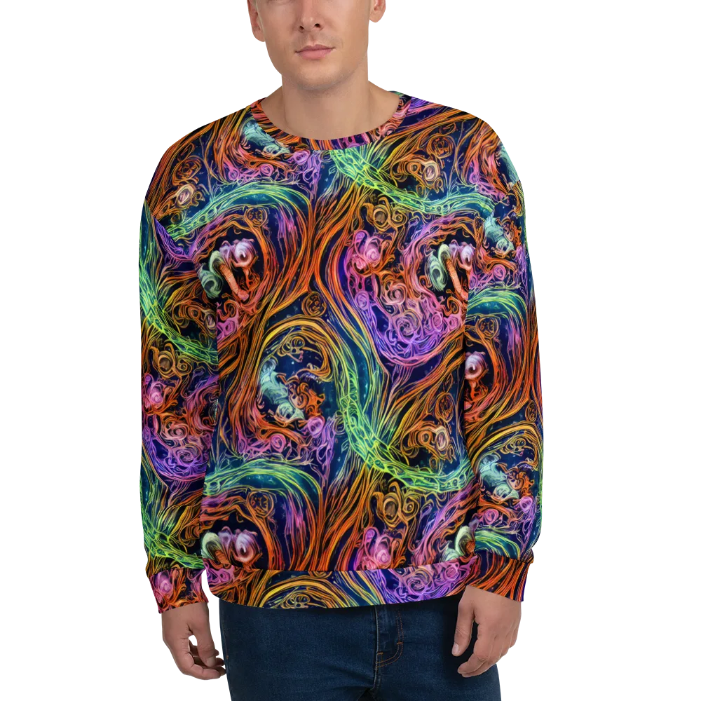 Nightfire Swirl on Sweatshirt — Front