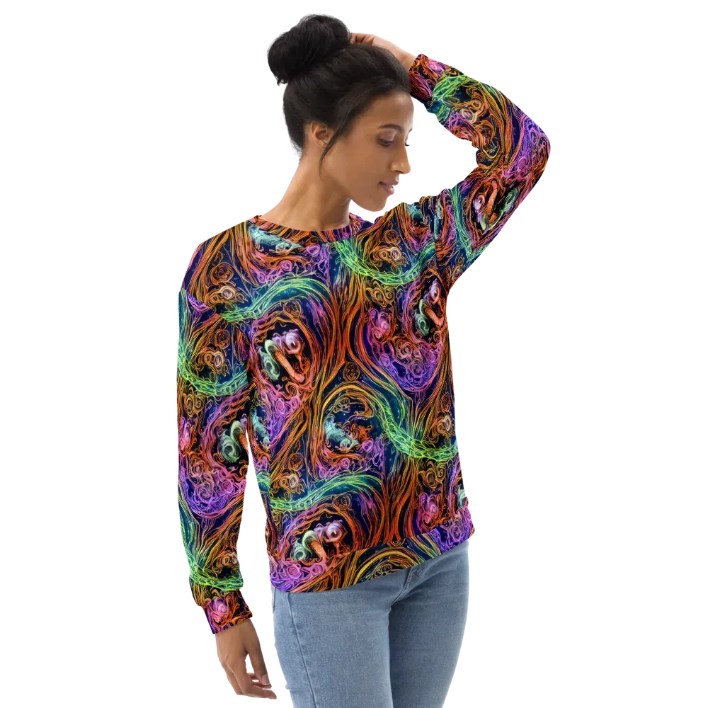 Nightfire Swirl on Sweatshirt — Right Front