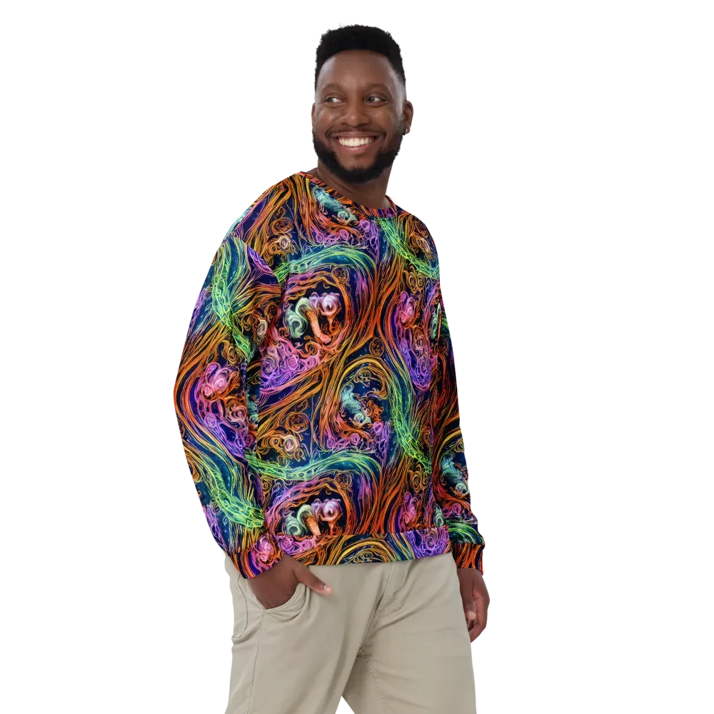 Nightfire Swirl on Sweatshirt — Front