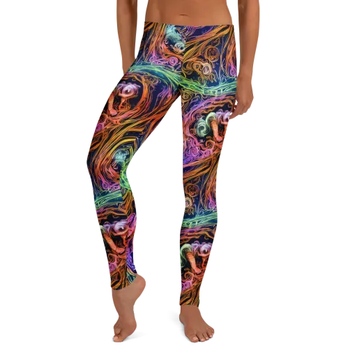 Nightfire Swirl on a Leggings
